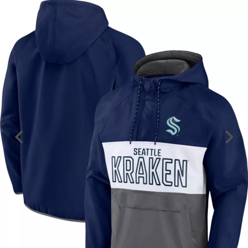 NWT NHL Seattle Kraken lightweight pullover jacket, Medium